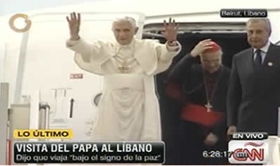 EL PAPA EN EL L&Iacute;BANO: VENDER ARMAS ES PECADO