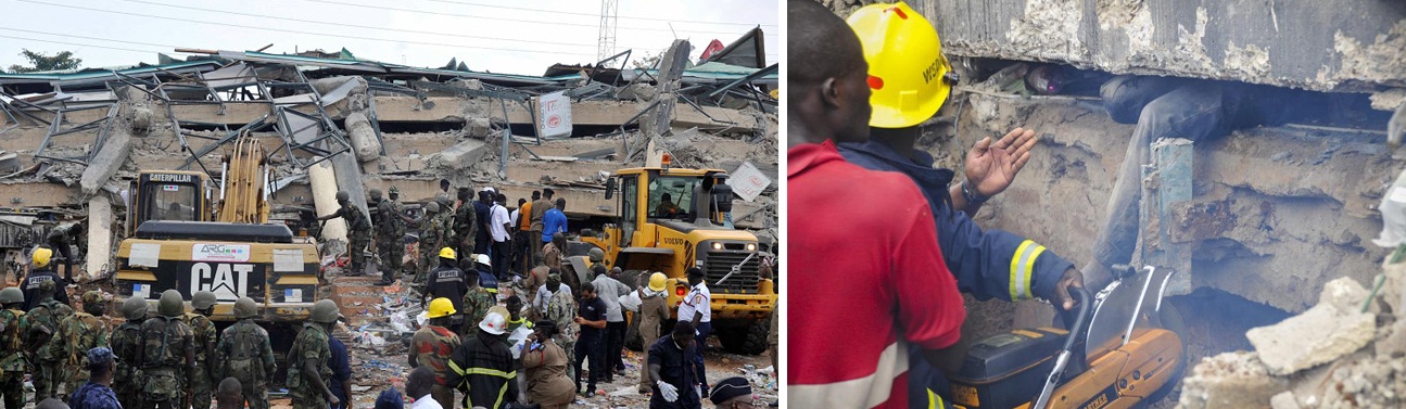 DRAM&Aacute;TICO DERRUMBE EN GHANA
