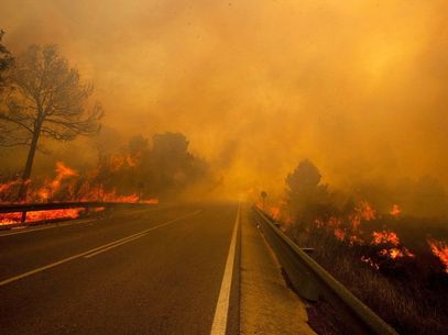 GRAN INCENDIO EN MONTES VALENCIANOS