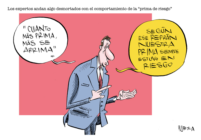 BAJA LA PRIMA, SUBE EL IBEX