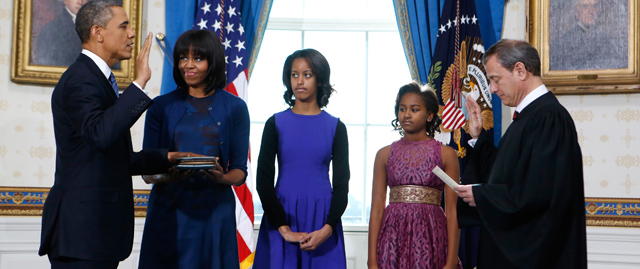 CEREMONIA PRIVADA DEL JURAMENTO DE OBAMA
