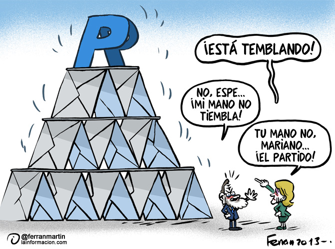 SOBRES SOBRESUELDO EN EL PP Y PAGA EXTRA PARA EL REY