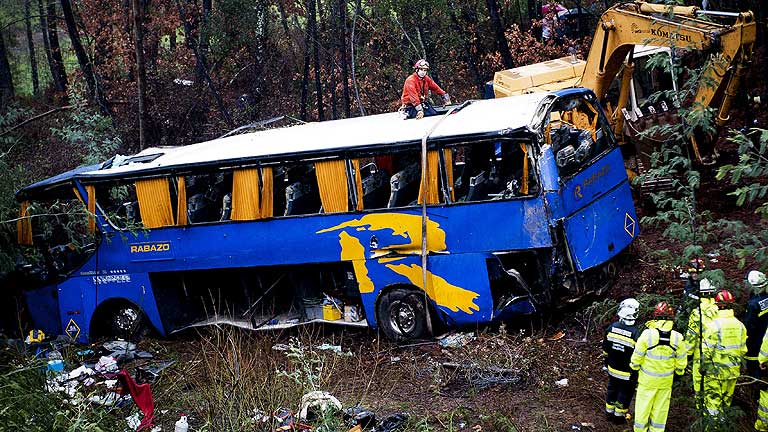 ACCIDENTE DE AUTOBÚS EN PORTUGAL