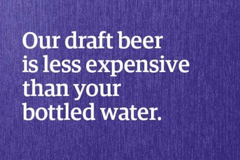 LA CERVEZA ES M&Aacute;S BARATA QUE EL AGUA