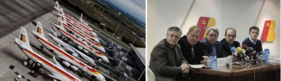IBERIA ANUNCIA HUELGA TOTAL FRACCIONADA