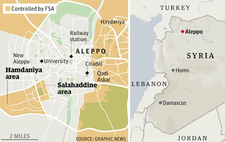 VIOLENTOS ENFRENTAMIENTOS EN UNA COMISARIA DE ALEPPO