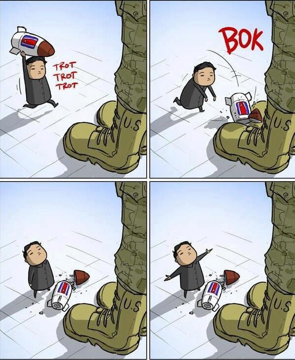 COREA DEL NORTE NO TIENE NINGUNA POSIBILIDAD POR LA FUERZA DE LA GUERRA