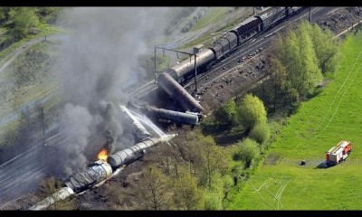 EXTRAÑO ACCIDENTE FERROVIARIO EN BÉLGICA