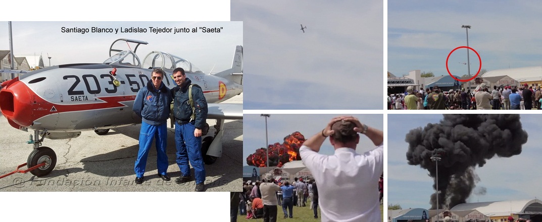 SE ESTRELLA UN AVIÓN EN UNA EXHIBICIÓN