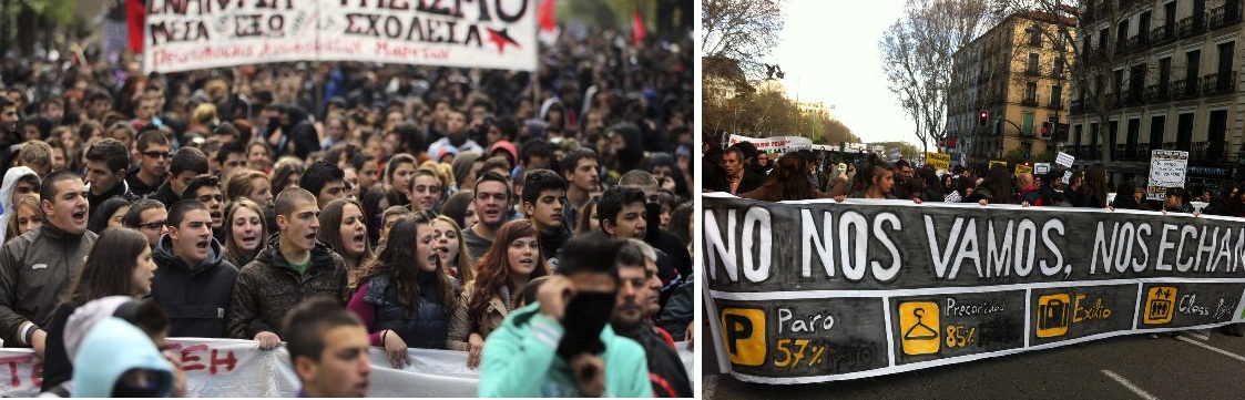 LOS J&Oacute;VENES GRIEGOS EST&Aacute;N PEOR QUE LOS ESPA&Ntilde;OLES