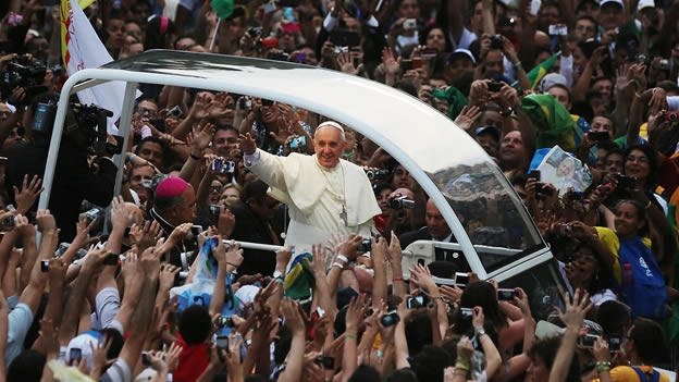 FELICITACIONES POR LA CONFIANZA MOSTRADA POR EL PAPA EN BRASIL