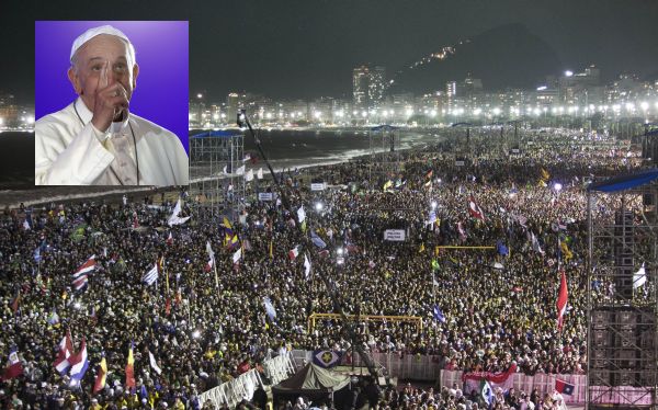 BENDICIÓN ‘OLÍMPICA’ DEL PAPA FRANCISCO EN COPACABANA