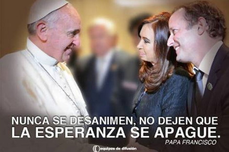 PROSELITISMO POLÍTICO UTILIZANDO AL PAPA