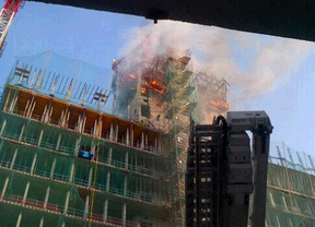 INCENDIO EN EL EDIFICIO “LA VELA”