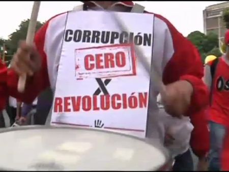 CARACAS: CORRUPTA DOBLE MANIFESTACIÓN CONTRA LA CORRUPCIÓN