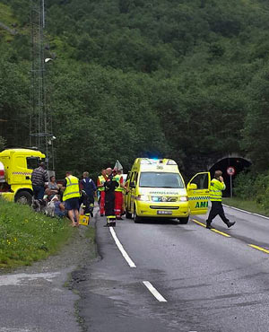 ACCIDENTE EN UN TÚNEL DE NORUEGA