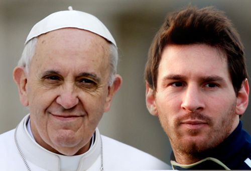 EL PAPA FUTBOLERO, MÁS POPULAR QUE MESSI