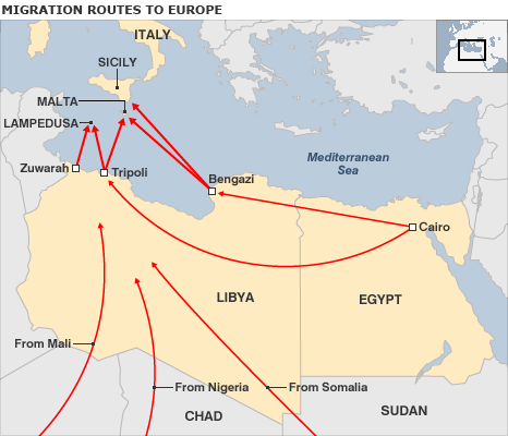 RESCATE DE EMIGRANTES EN LAS COSTAS DE MALTA