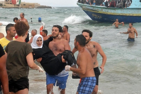 LLEGADA DE INMIGRANTES SIRIOS A ITALIA