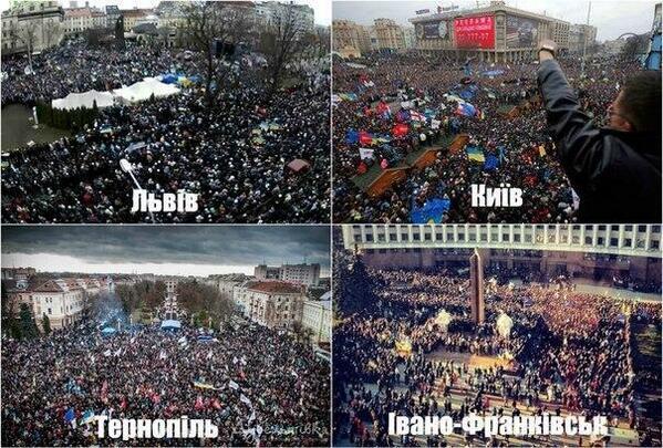 PROTESTAS GENERALIZADAS PRO EUROPEAS EN UCRANIA