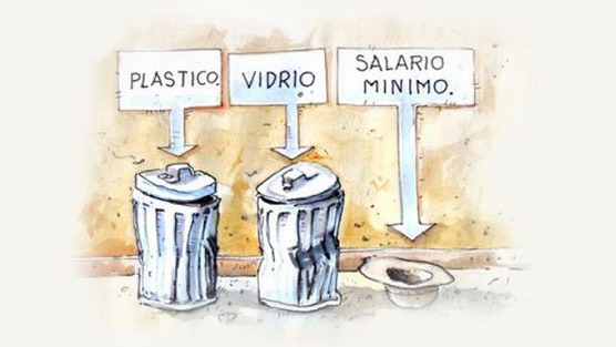 SALARIO MÍNIMO POR DEBAJO DE LOS MÍNIMOS DE SUBSISTENCIA