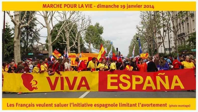 MANIFESTACIÓN EN PARÍS: ¡VIVA ESPAÑA!