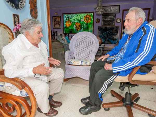 FIDEL SE ENTREVISTA CON MUJICA