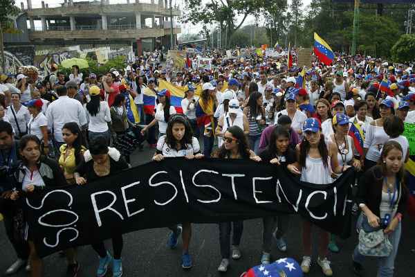 SE DILUYE LA PROTESTA EN VENEZUELA