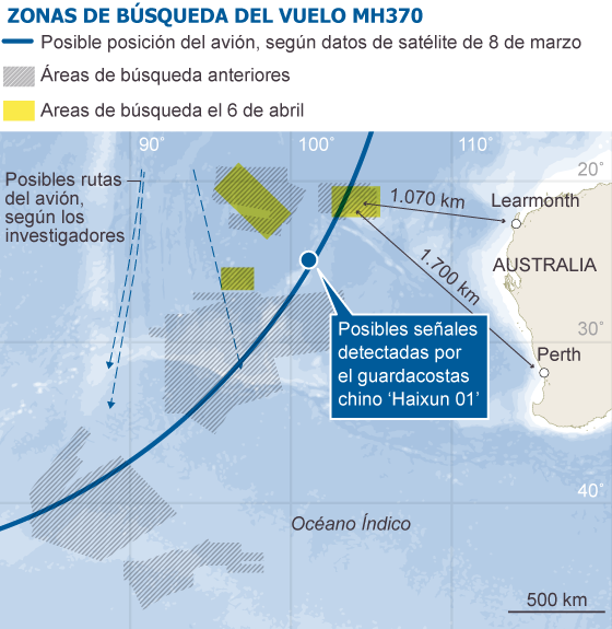 UNA, DOS Y HASTA TRES POSIBLES SEÑALES DEL AVIÓN DESAPARECIDO