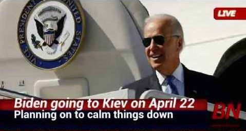 BIDEN LLEGA ALEGREMENTE A UCRANIA
