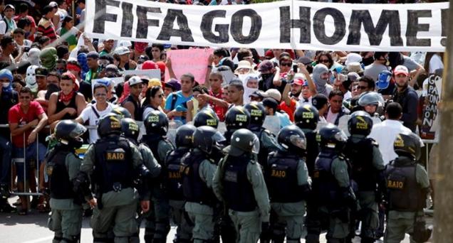 CAOS TOTAL EN LAS HORAS PREVIAS A LA INAUGURACIÓN DEL MUNDIAL DE FÚTBOL