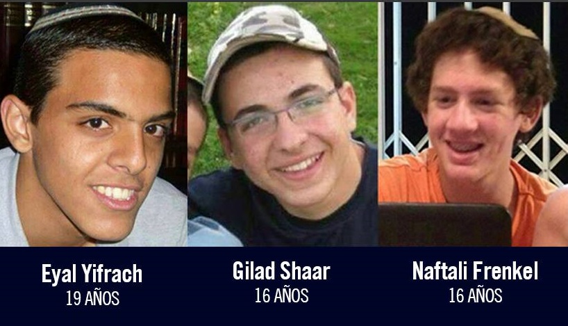 SE INICIA LA RESPUESTA VIOLENTA DE ISRAEL POR LOS TRES JÓVENES ASESINADOS