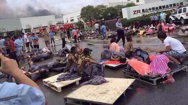 EXPLOSIÓN EN UNA FÁBRICA DE CHINA