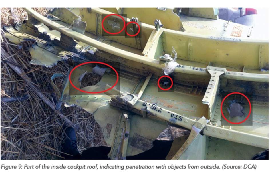 INFORME SOBRE DERRIBO DEL AVIÓN MALASIO