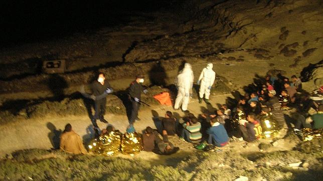 INMIGRANTES RESCATADOS EN ALBORÁN