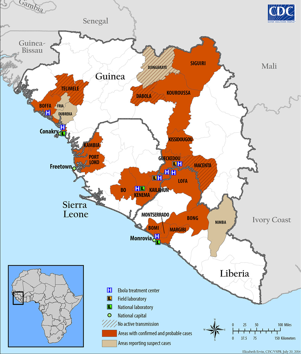 SITUACIÓN DEL ÉBOLA EN ÁFRICA