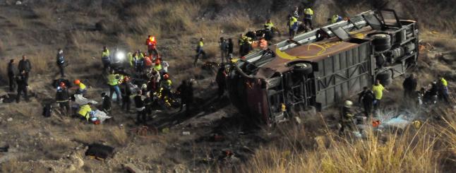 DRAMÁTICO ACCIDENTE DE AUTOBÚS EN MURCIA