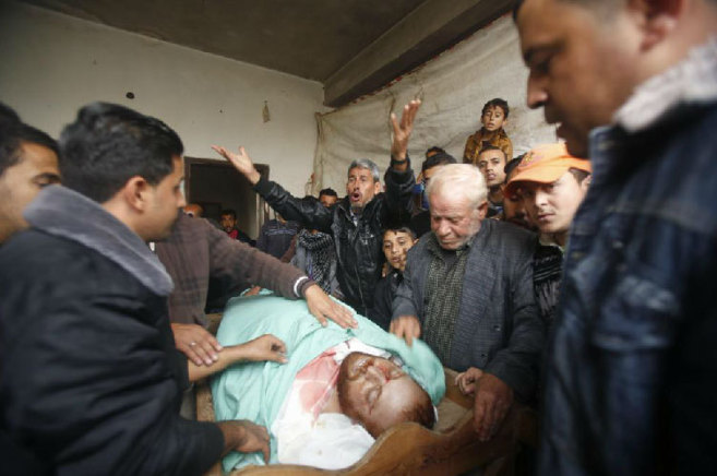 UN PALESTINO ES ABATIDO EN LA FRONTERA DE GAZA