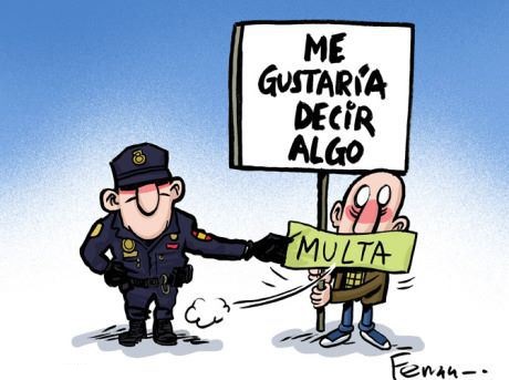 YA ESTÁ AQUÍ LA ‘LEY MORDAZA’