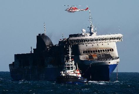 EL ‘NORMAN ATLANTIC’ LLEGA A ITALIA