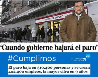 RAJOY DICE QUE LE SALEN LAS CUENTAS DEL PARO
