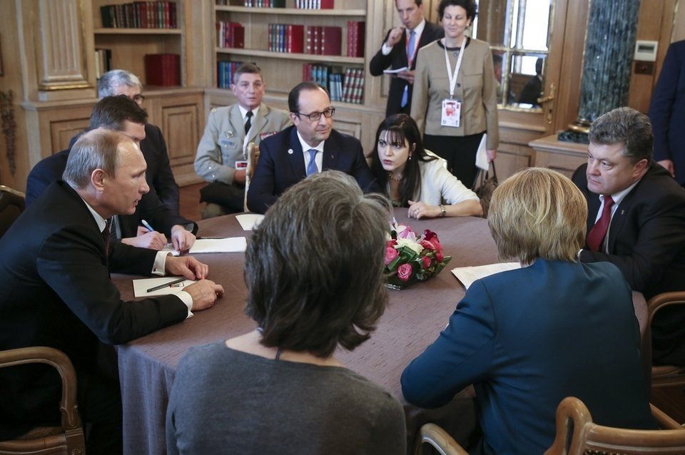 20150212 Putin y Poroshenko reunidos