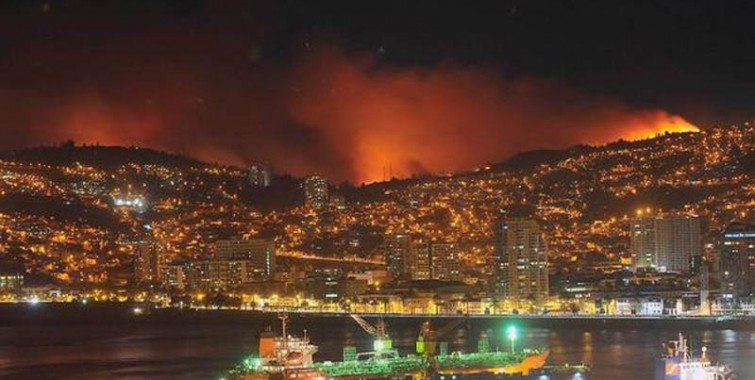ARDE PARTE DE CHILE