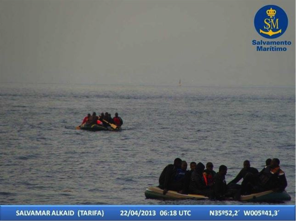 26 INMIGRANTES AFRICANOS RESCATADOS EN ALMERÍA