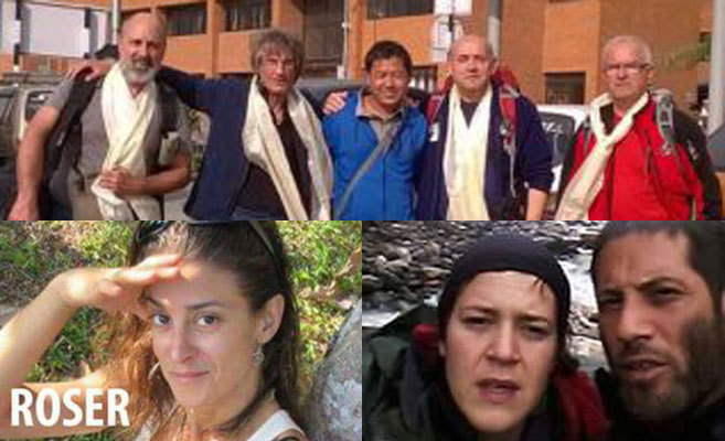 TEMOR POR SIETE DE LOS ESPAÑOLES TODAVÍA NO LOCALIZADOS EN NEPAL