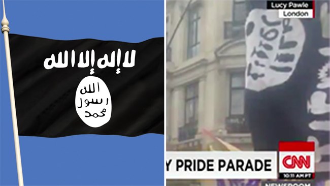CONFUNDE UNA BANDERA GAY CON UNA DEL EI