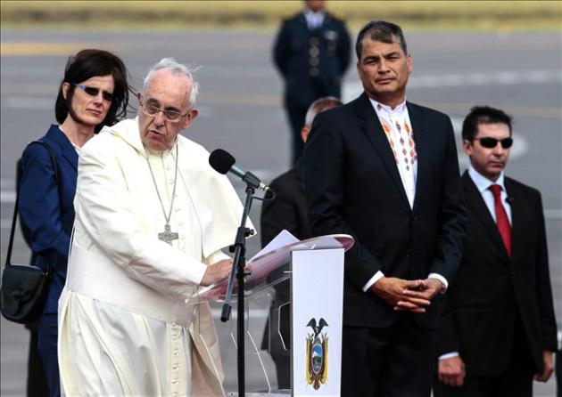 POCO ORIGINAL EL DISCURSO PAPAL EN QUITO