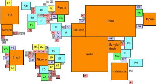 20150730 Map of the world
