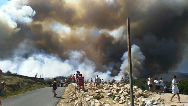 DEVASTADOR INCENDIO EN LA SIERRA DE GATA