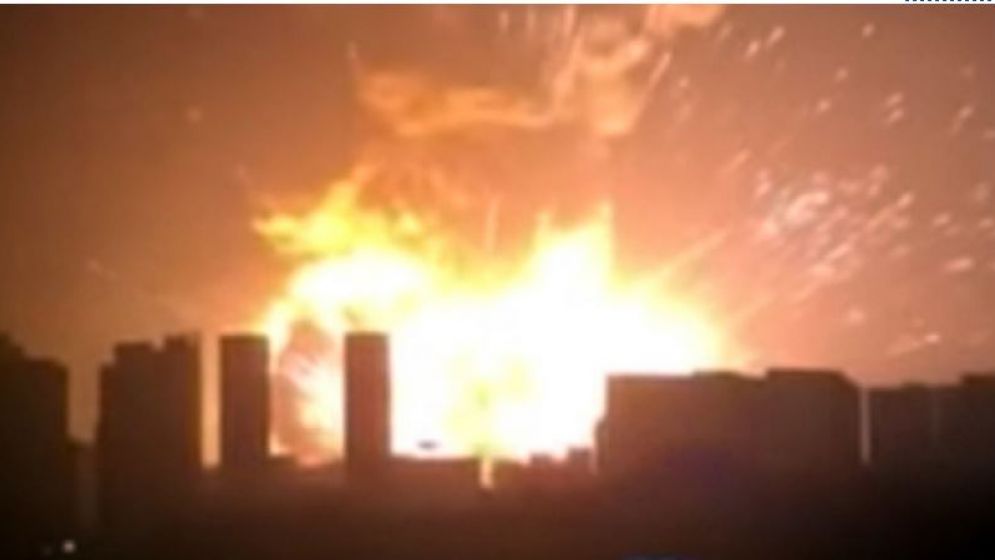 GRAN EXPLOSIÓN DE CARÁCTER INDEFINIDO EN TIANJIN (CHINA)